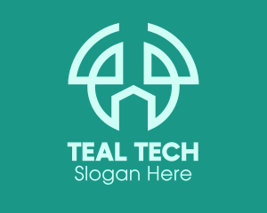 Teal Home Real Estate logo design