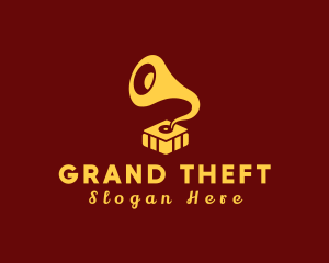 Quirky Music Gramophone Logo