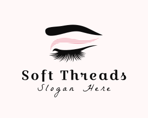 Lashes Woman Beauty logo design