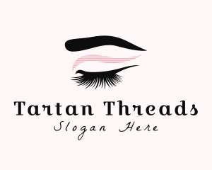 Lashes Woman Beauty logo design