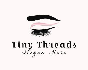 Lashes Woman Beauty logo design