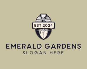 Shovel Vintage Landscaping logo design