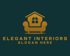 Interior Home Furniture  logo design