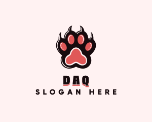 Dog Animal Paw Logo