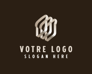 Mill - Metallic Bread Mould logo design