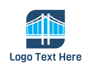 Sydney Harbour Bridge - Blue Bridge Structure logo design