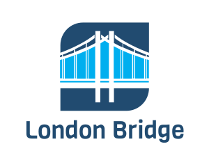 Blue Bridge Structure logo design