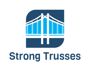 Blue Bridge Structure logo design