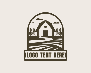 Travel - Farm House Road Pathway logo design