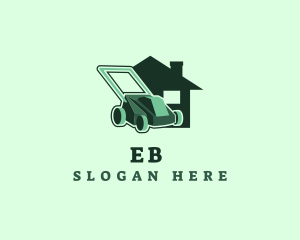 House Lawn Mower Yard logo design