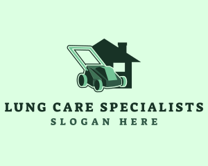 House Lawn Mower Yard logo design