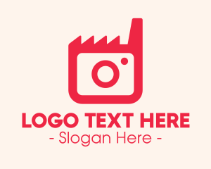 Instagram - Pink Camera Factory logo design
