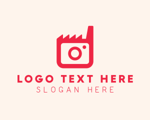 Digicam - Pink Camera Factory logo design