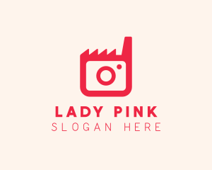 Pink Camera Factory logo design