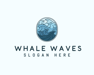 Ocean Tide Wave logo design