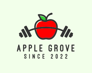 Apple Barbell Fitness logo design