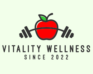 Healthy Lifestyle - Apple Barbell Fitness logo design