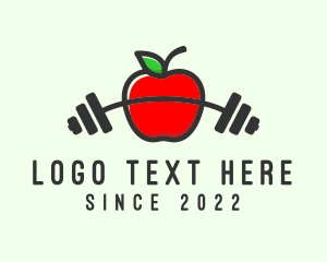 Fitness - Apple Barbell Fitness logo design