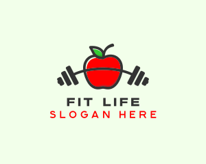 Apple Barbell Fitness logo design