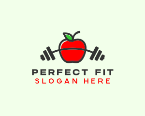 Apple Barbell Fitness logo design