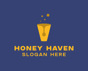 Honey Juice Cup logo design