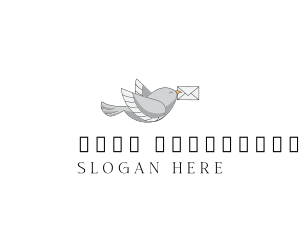 Bird Mail Delivery Logo