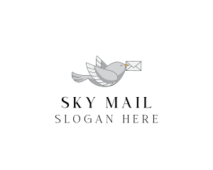 Bird Mail Delivery logo design