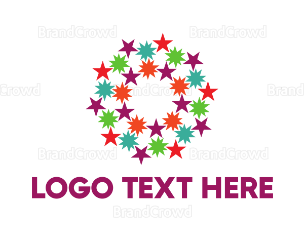 Colorful Star Pattern Logo