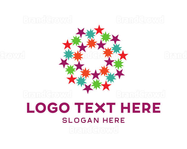 Colorful Star Pattern Logo