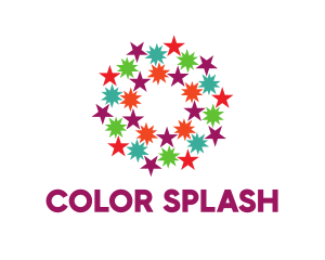 Colorful Star Pattern logo design