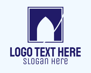 Design Studio - Blue Square Door logo design