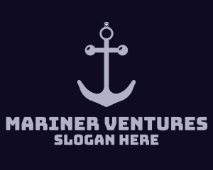Mariner - Anchor Diamond Ring logo design
