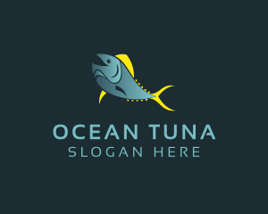 Tuna - Happy Tuna Fish logo design