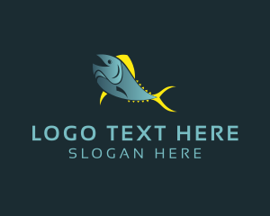 Deli - Happy Tuna Fish logo design