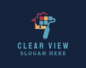 House Window Paint logo design