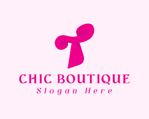 Trendy - Pink Fashion Letter T logo design