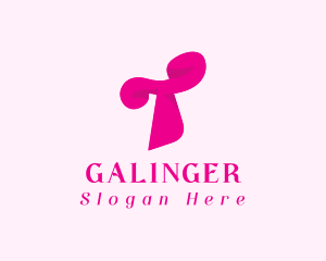 Lettering - Pink Fashion Letter T logo design