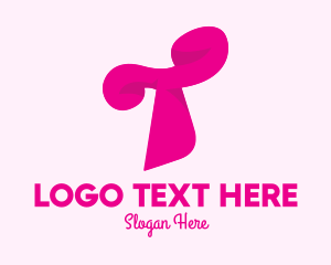 Trendy - Pink Fashion Letter T logo design