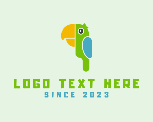 Zoo - Tropical Wildlife Parrot logo design