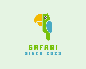 Tropical Wildlife Parrot Logo