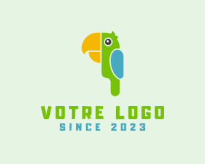 Tropical Wildlife Parrot Logo