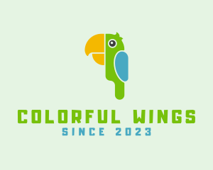 Tropical Wildlife Parrot logo design