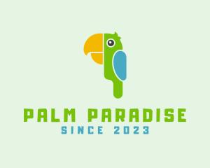 Tropical Wildlife Parrot logo design