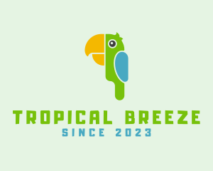 Tropical Wildlife Parrot logo design