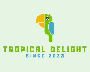 Tropical Wildlife Parrot logo design