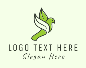 Bird - Flying Leaf Bird logo design