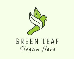 Flying Leaf Bird logo design