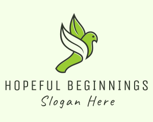 Hope - Flying Leaf Bird logo design