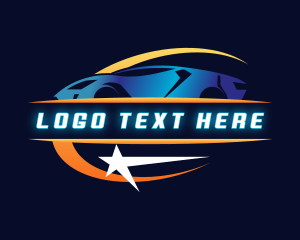 Drag Race - Automotive Car Vehicle logo design