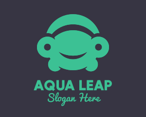 Green Frog Car logo design